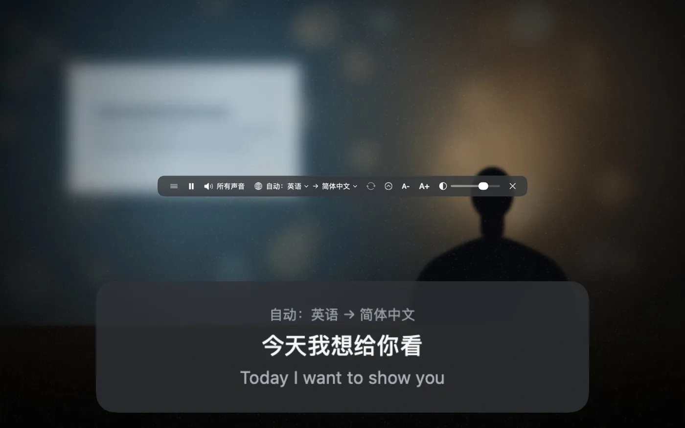 双语幕 的界面截图